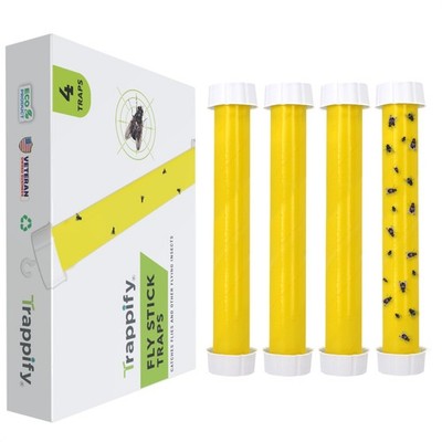 Trappify Hanging Fly Traps Outdoor: Fruit Fly Traps for Indoors | Gnat Trap |...
