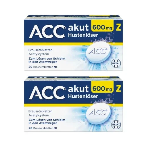 Acc Akut 600 z Hustenlöser Brausetabletten Set (2x 20st) 2 St