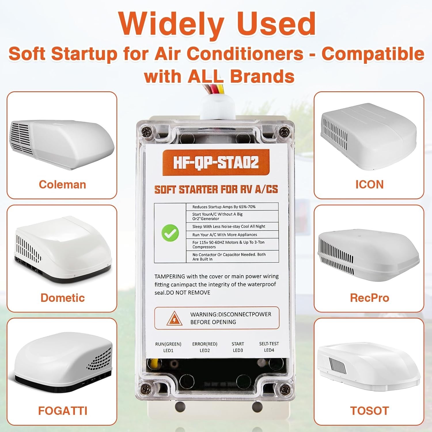 Soft Start for RV Air Conditioner Upgraded HVAC Unit Only Easy Start Generato