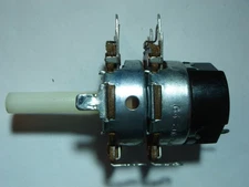 20k log. Potentiometer Stereo Double Poti + Switch #11-2B