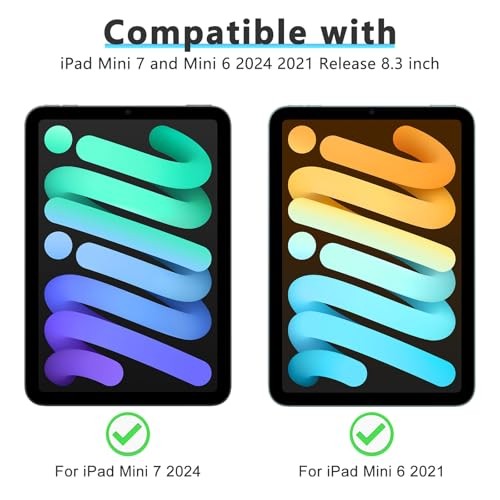 2 Pack Privacy Screen Protector for iPad Mini 7 A17 Pro 7th Generation Mini 6 - 第 3/7 張圖片