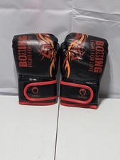 Boxing Fight for Love Kid Gloves 6oz Black  Red Training Kids Boxing Gloves