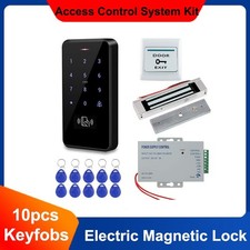 Access Control Door Kit RFID Keypad Touch Panel 180KG Electric Magnetic Lock