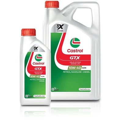 6 L LITER CASTROL GTX ULTRACLEAN 10W-40 A/B MOTOREN-ÖL MOTOR-ÖL 51124115 - Bild 1 von 4