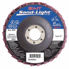 United Abrasives/Sait 71982 Sait 71982 Sand-Light Flap Discs, 4-1/2" X 7/8",