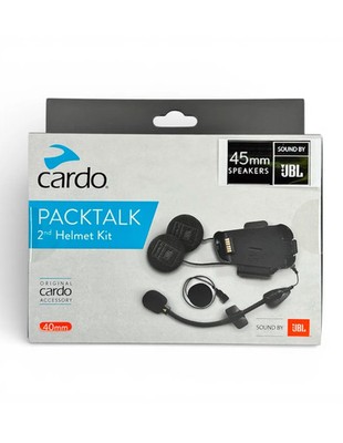 Cardo PACKTALK/BOLD/BLACK 2ND Helmet Kit with JBL 45mm | eBay