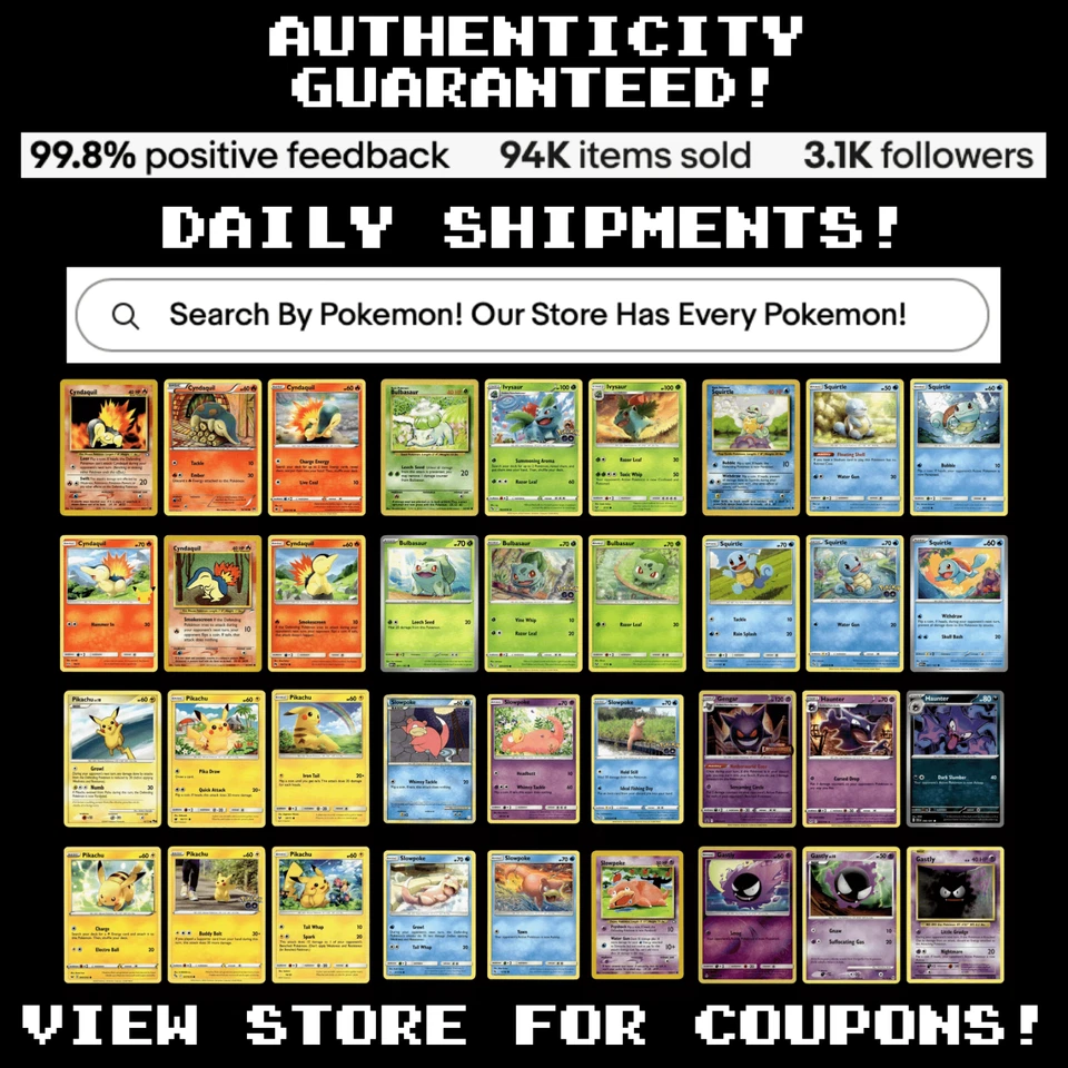 Pokemon Energy Cards! Rare Holo Variants Available! Choose Your Set or Card! - Image 2 of 2