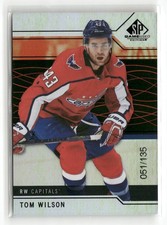2018-19 Upper Deck SP Game Used Orange Rainbow /135 Tom Wilson #53