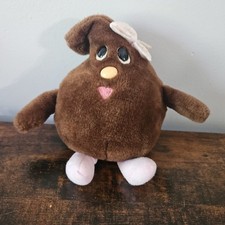 Vintage Nestle Chocolate Chip Plush Lil Bits 1984 Baking Girl With Pink Bow 7"