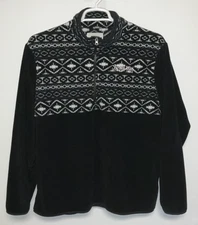 Moab Utah 1/2 Zip Feece Sweatshirt Men's Extra Large Black