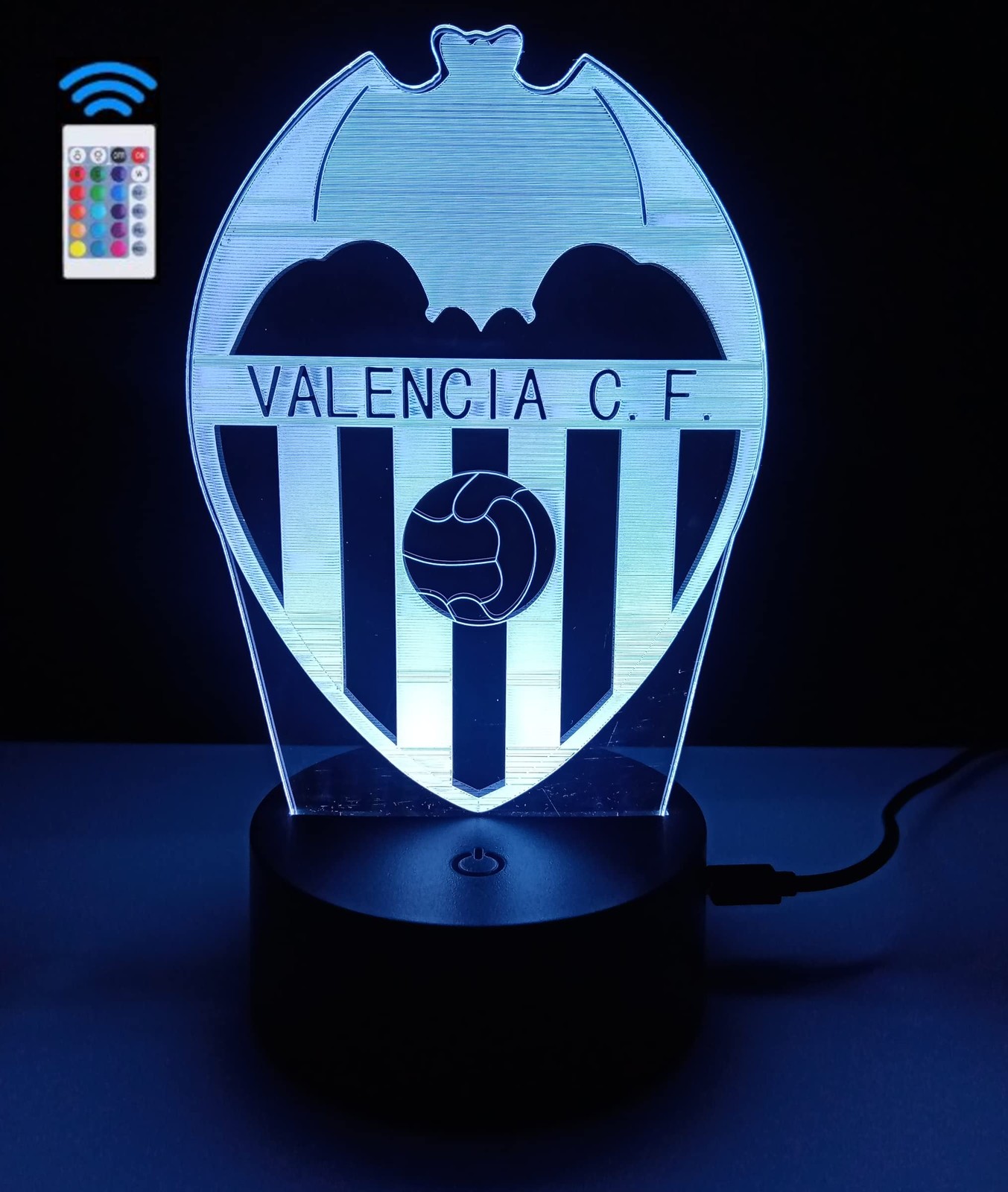 Lampe illusion optique 3D anti éblouissement pour lecture de nuit