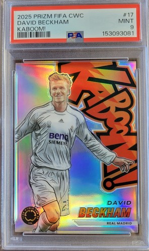 2025 PANINI PRIZM FIFA CLUB WORLD CUP KABOOM! #17 DAVID BECKHAM 