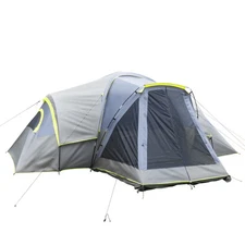 LEADZM 10 Persons Camping Tent Easy Up Hikking BBQ Grey