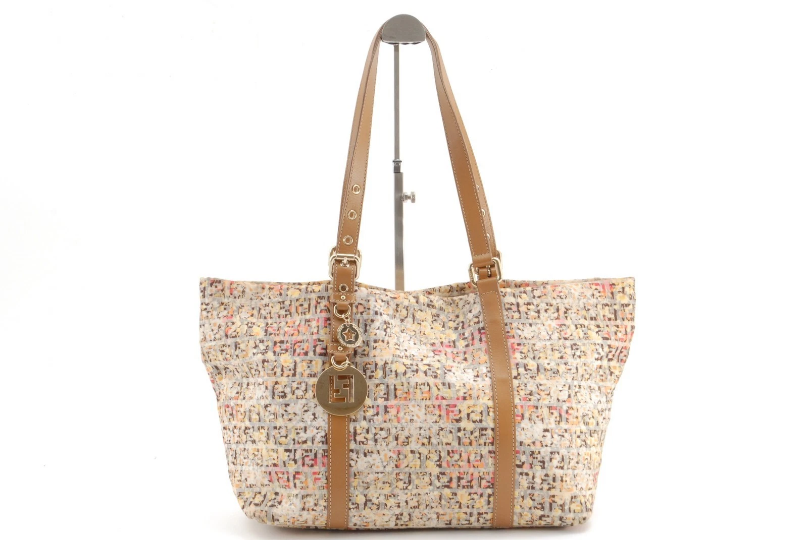 Fendi — FENDI Tote Bag Zucchino Multicolor Canvas