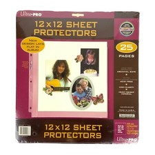 Rembrandt Ultra Pro 12x12 Sheet Protectors Pack Of 25 Archival Safe Acid-Free