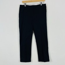Chico's Capris Pants Women 1 Medium So Slimming Black Cropped Capsule Travel