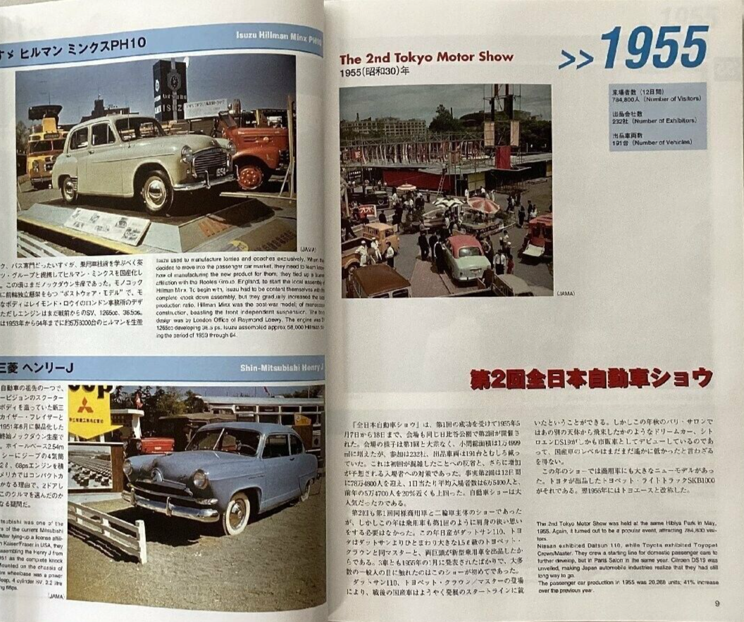 1954年 Motor Show Official Catalogue 60 Years of Tokyo Motor Show History Data Book 1954-2013 | eBay
