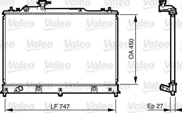 Valeo 735577 KüHler, MotorküHlung FüR Mazda-image