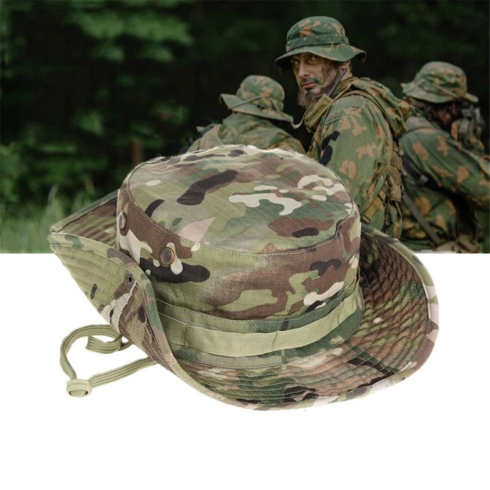 Summer Cap Tactical Camouflage Boonie Hat Army Bucket Hats Military Panama