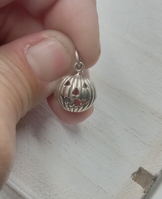 Sterling Silber Jack O Laterne Charm
