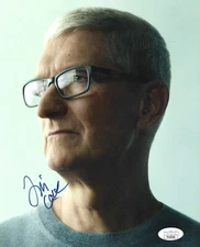 Tim Cook Signed 8x10 Photo JSA LOA Apple CEO Autograph Auto