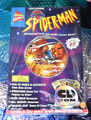 sealed Spider-Man Interactive CD-ROM Comic Book Windows Mac Marvel Comics