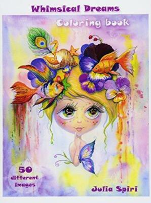 Adult Coloring Book - Whimsical Dreams: Color up a Fantasy, Magic Characters.