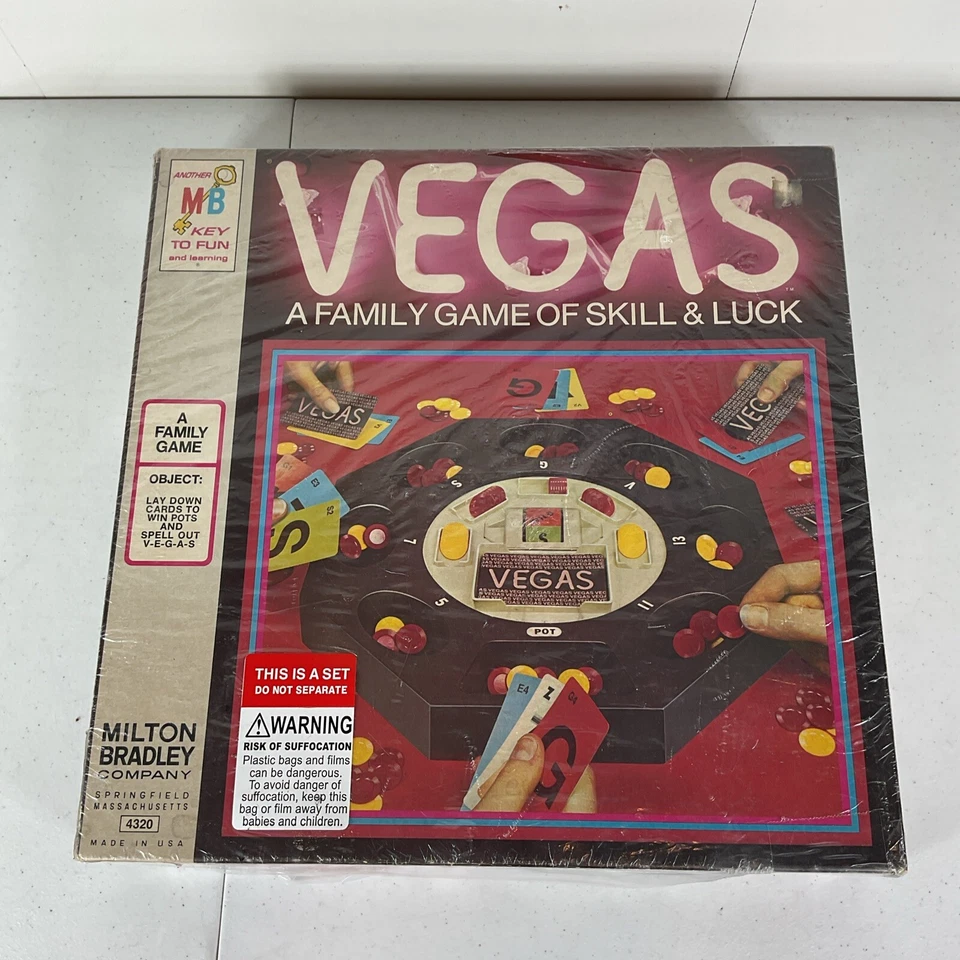 VEGAS A Family Game of Skill Luck Milton Bradley 1973 Vintage Board Game NEW!!! - Image 3 of 4