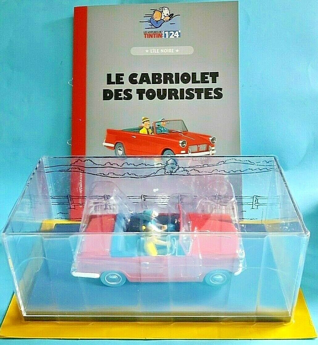 Black Island Triumph Herald Tintin 1/24 + booklet New in box