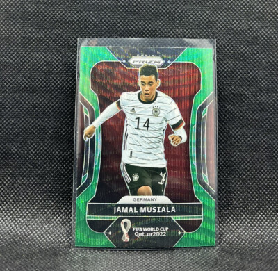 Jamal Musiala Green Wave 2022 Prizm Fifa Road To World Cup Qatar 2022 #108 GER