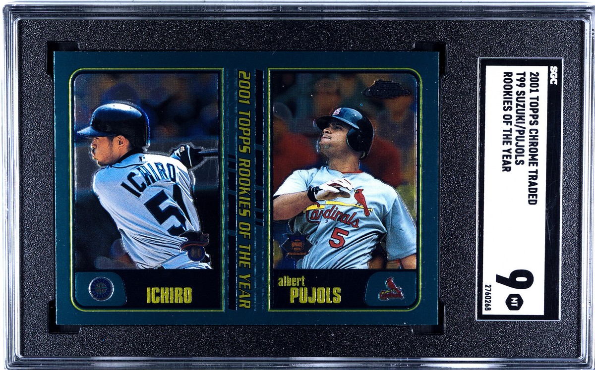 イチロー ルーキー‼️TOPPS CHROME ICHIRO PUJOLS RC 2001 TOPPS CHROME TRADED T99 ICHIRO SUZUKI PUJOLS ROOKIES OF