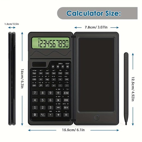 Scientific Calculators10-Digit LCD Display Foldable Calculator With Handwriting - Picture 4 of 10