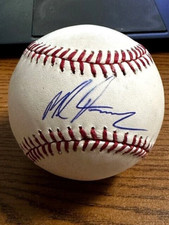 MIKE FOLTYNEWICZ SIGNED AUTOGRAPHED OML BASEBALL!  Astros, Braves, Rangers!