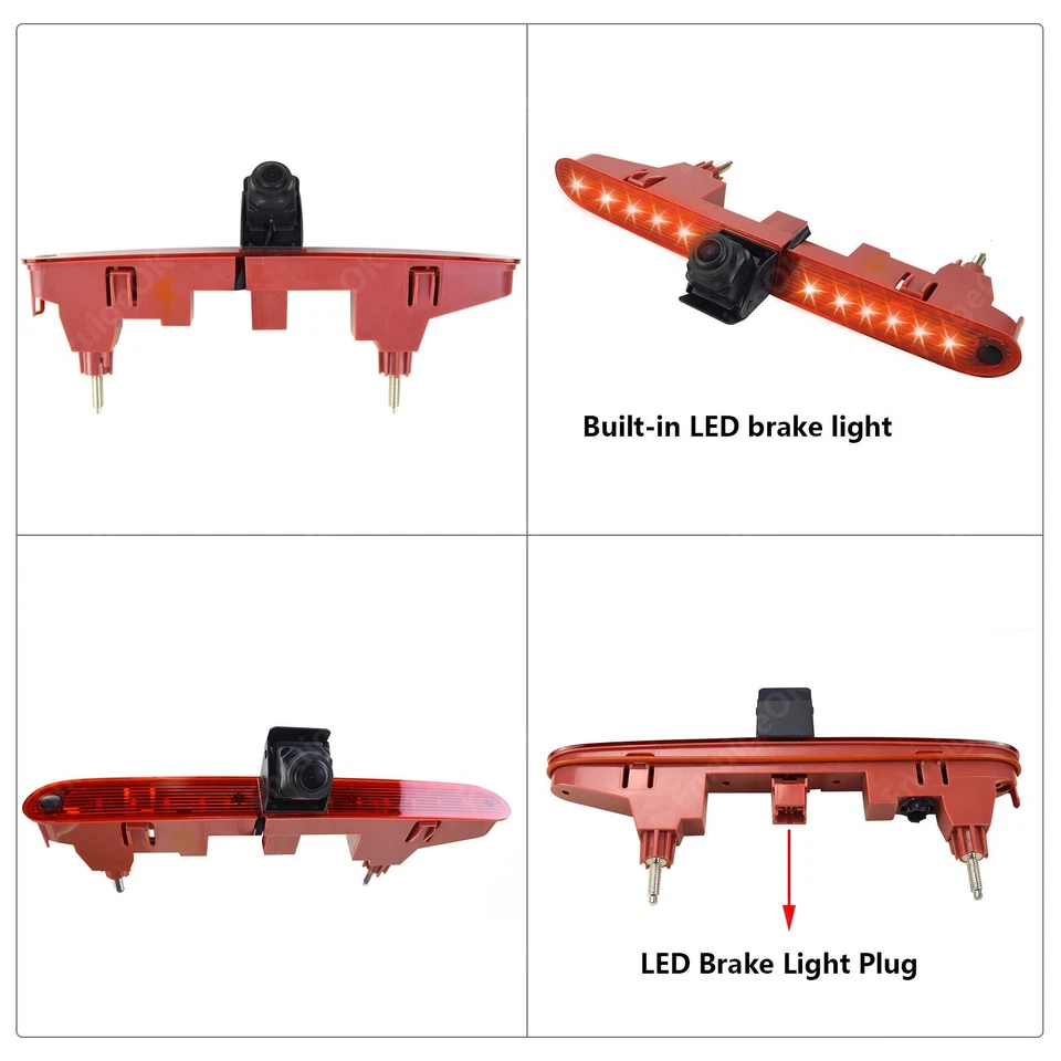 Brake Light Rear View Camera for Citroen Berlingo Peugeot Partner + 7'' Monitor - Image 4 of 4
