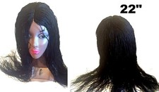 Hand Braided Black Small Twist Lace Front Wig - 22" inch