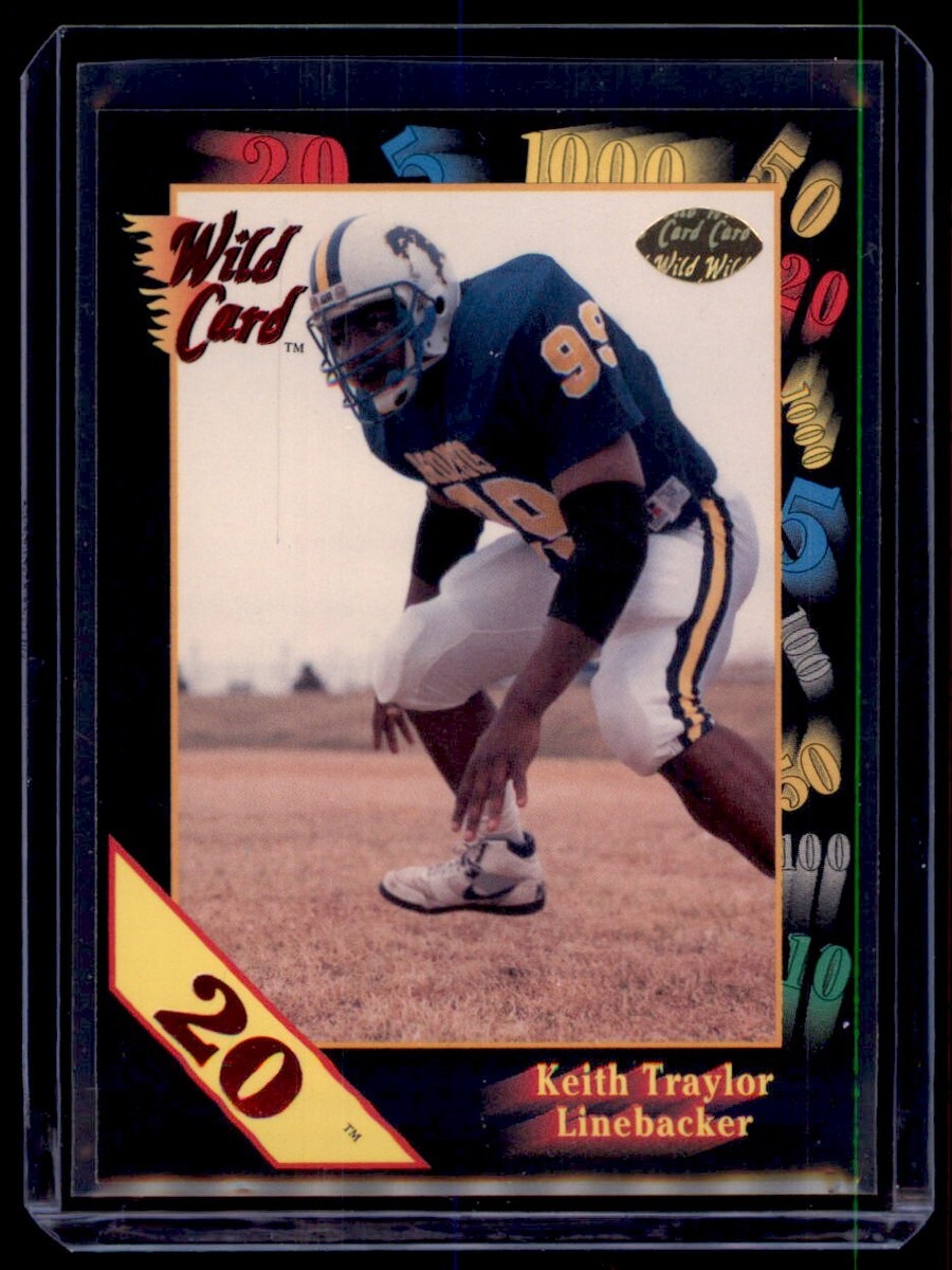 1991 Wild Card Draft Keith Traylor Central Oklahoma Broncos #149