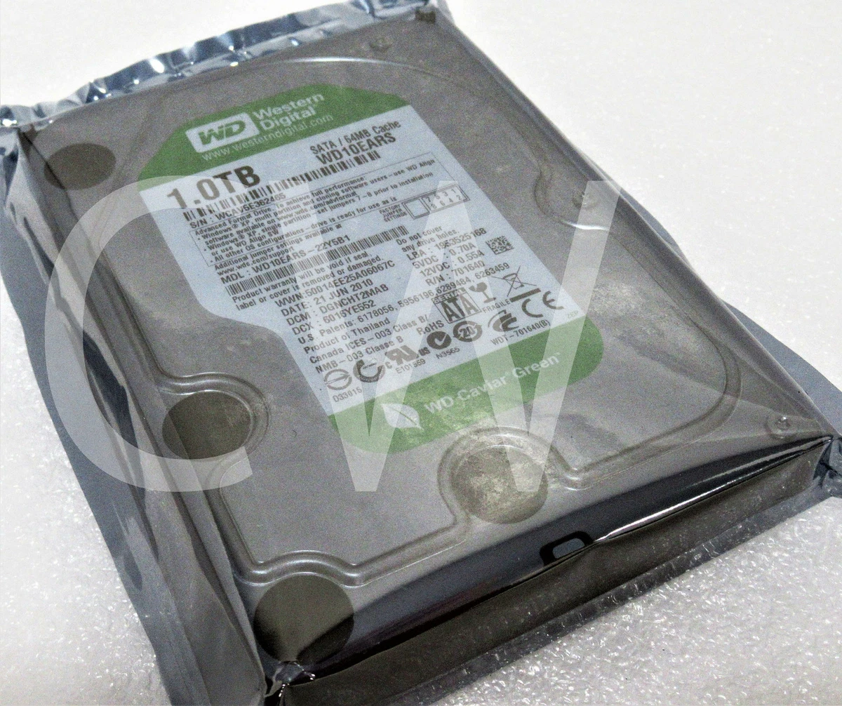WD10EARS Western Digital GREEN 1TB 5400RPM 3Gbps 3.5