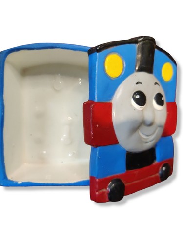 Plato de cerámica pintura de motor Thomas The Train hágalo usted mismo de la década de 1990 raro - Imagen 2 de 2
