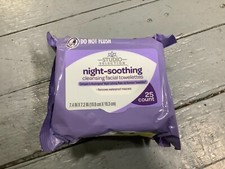 Makeup Remover Cleansing Facial Towelettes Wipes Night Calming 50 Ct ULTRA SOFT