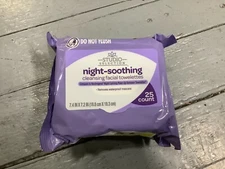 Makeup Remover Cleansing Facial Towelettes Wipes Night Calming 50 Ct ULTRA SOFT