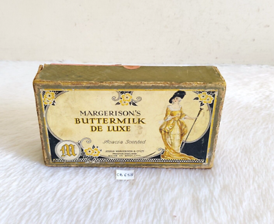 1920s Vintage Magerisons Buttermilk De Luxe Soap Adv Cardboard Box