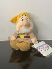 Disney Store Mini Bean Bag Sneezy From Snow White  7 Dwarfs Plush Toy With Tag