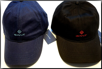 GANT Contrast Twill Cap Basecap Kappe Mütze Hut  Blue & Black  Gr. 0NE NEU %%