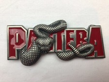 Pantera 2007 Vintage Snake Logo Authentic New Belt Buckle Red Colour