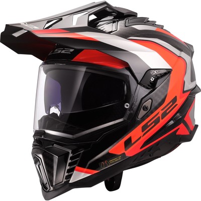 Enduro Motorcycle Helmet L - LS2 Explorer C Frontier II 2 MX701 - Orange