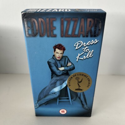 EDDIE IZZARD - DRESS TO KILL VHS TAPE - DELUXE PACKAGING WITH 'D2K' BOOKLET