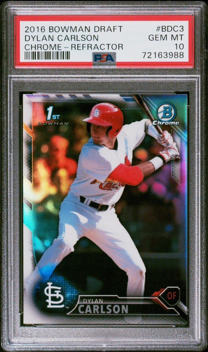 Dylan Carlson - 2016 Bowman Draft Chrome Refractor PSA 10 | eBay