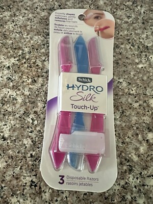 Schick Hydro Silk Touch-Up Exfoliating Dermaplaning Tool Facial Razors 3 ct
