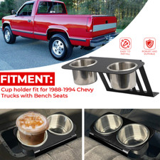 Stainless Steel Cupholder For Chevrolet Chevy Truck Bench Seat Cup Holder 88-94
