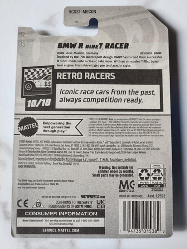 4 2022 Hot Wheels Motorcycles Honda CB750 Super Cub Ducati DesertX BMW R Nine T - Picture 10 of 10
